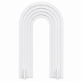Arco 3D Bianco 100×190 cm — strati sovrapposti con effetto profondità, in PVC bianco da personalizzare
