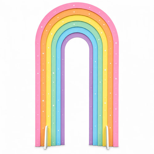 Arco 3D Stampato 100×190 cm — strati sovrapposti con grafica personalizzata SagoMax