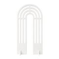 Arco Concentrico Bianco — struttura ad archi concentrici in PVC bianco, da personalizzare