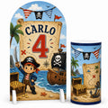 Compleanno pirati — Set Lite allestito per un compleanno a tema pirati, scenografia completa SagoMax