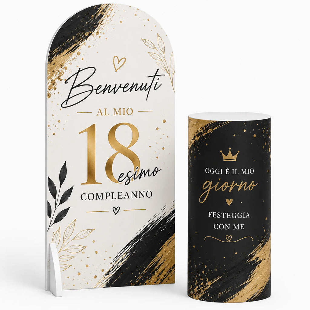 Diciottesimo — Set Lite allestito per una festa di diciottesimo, scenografia completa SagoMax