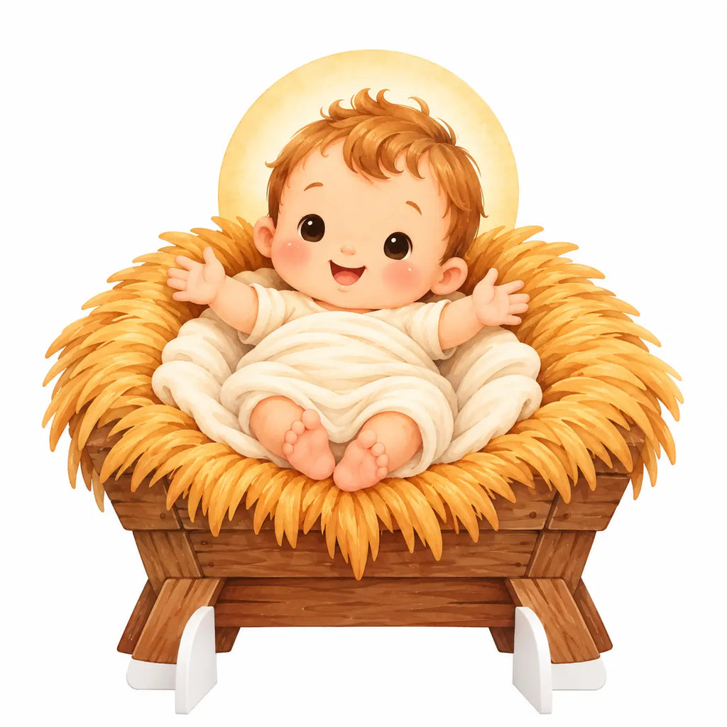 Gesù Bambino — sagoma del presepe tenero