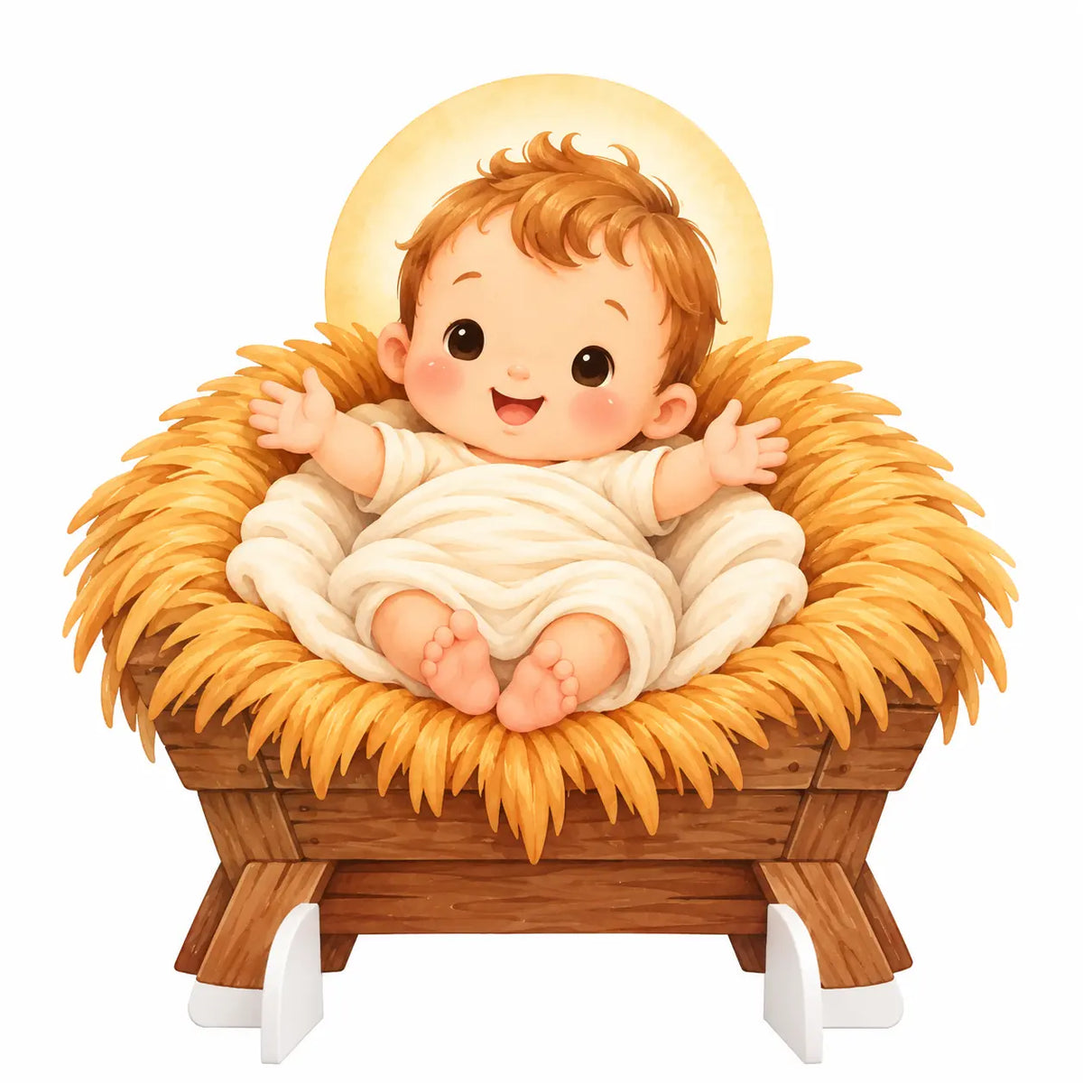 Gesù Bambino — sagoma del presepe tenero
