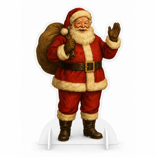 Babbo Natale classico — sagoma natalizia in PVC stampata