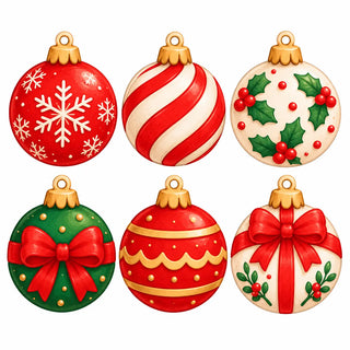 Palline di Natale — sagoma natalizia in PVC stampata