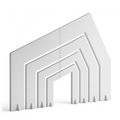Set Archi Squadrati Bianco