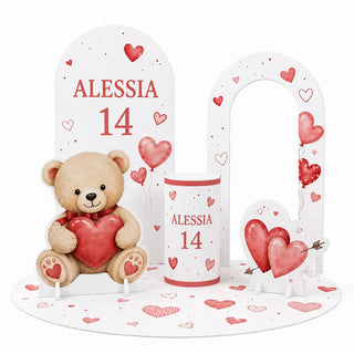 San Valentino — Set Max allestito per San Valentino, scenografia completa SagoMax