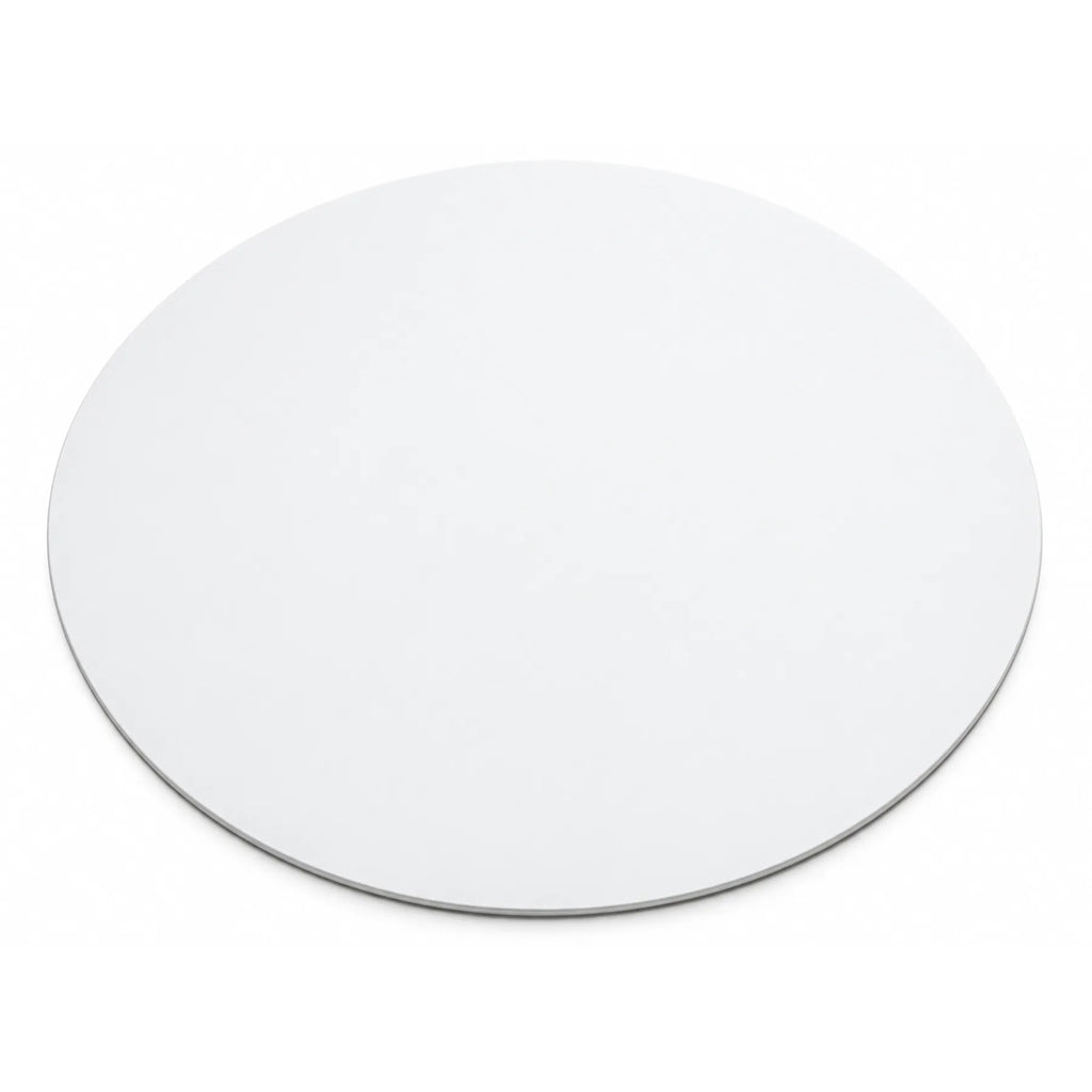 Tappeto Vinilico Calpestabile Bianco — tondo