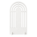 Vela Concentrica Bianca — struttura a vele concentriche in PVC bianco, da personalizzare